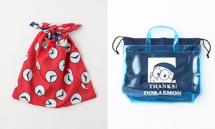 哆啦A夢 時光布側背包PVC 提袋