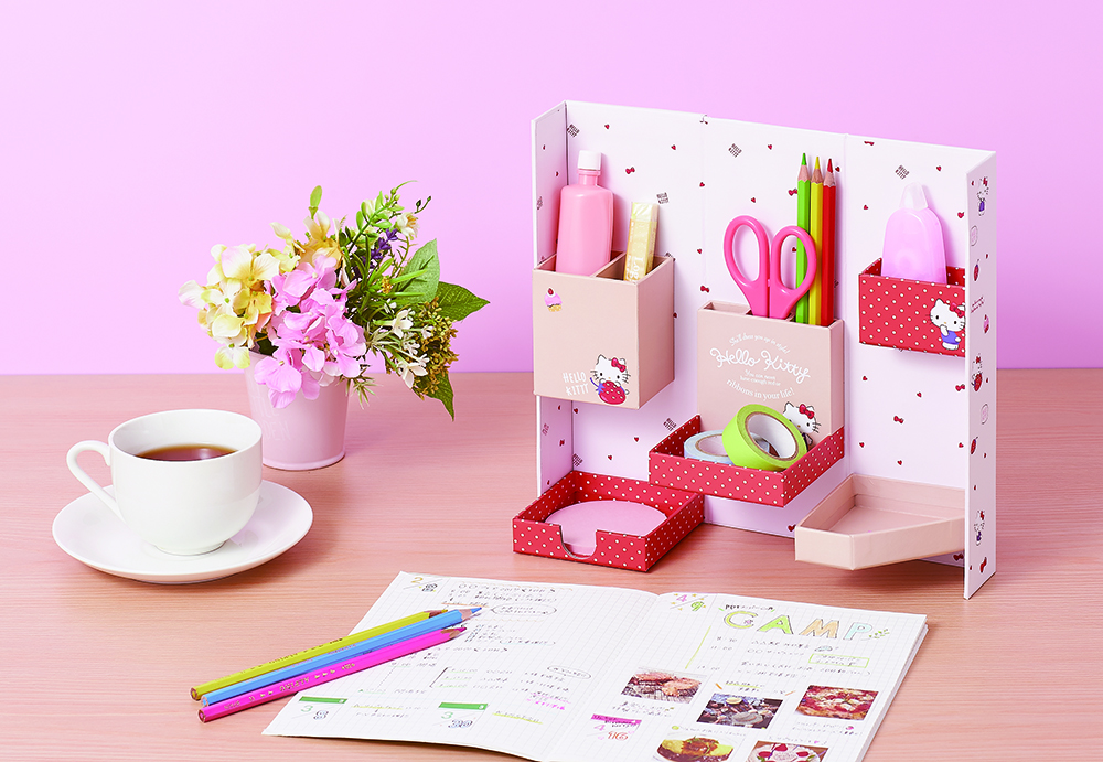 「NAKABAYASHI×HELLO KITTY」文具收納資料夾,文具控絕對要收!