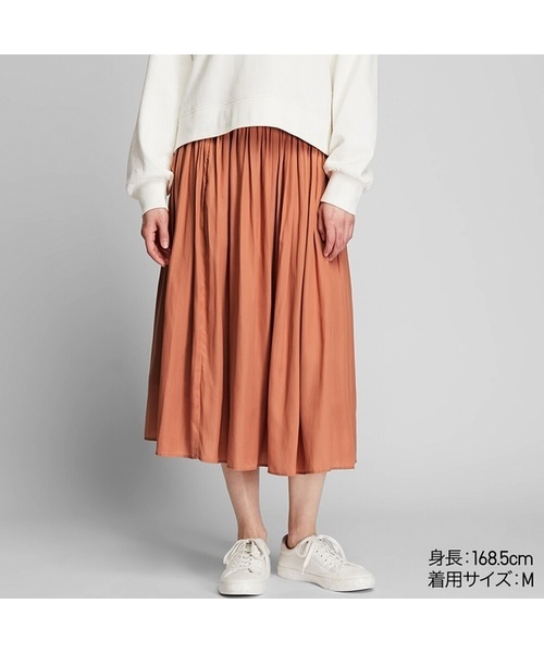 UNIQLO 打褶長裙