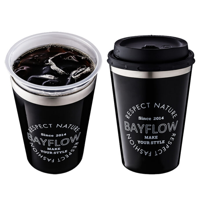 BAYFLOW LOGO保溫杯黑