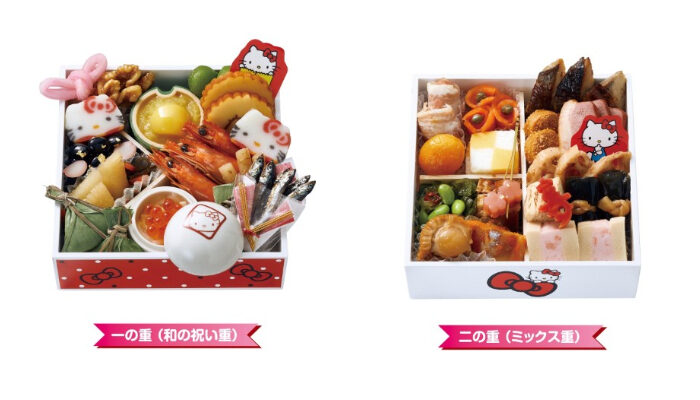 Hello Kitty_御節料理_三段重_三層料理_1層&2層介紹