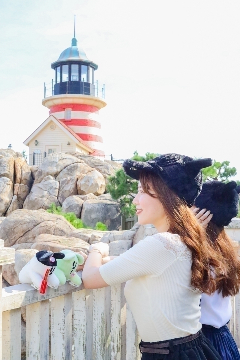 東京迪士尼海洋萬聖節 美國海濱鱈魚岬紀念照