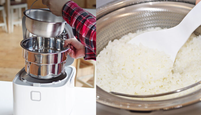 內鍋特殊設計配合控制系統煮出美味白飯