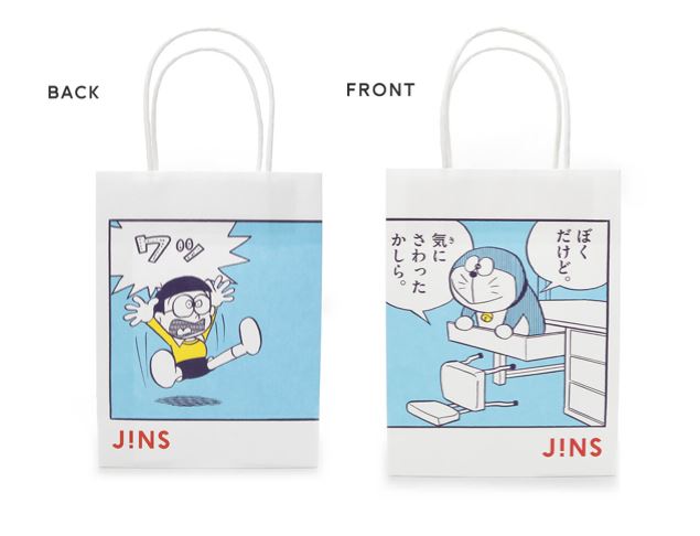JINS x 哆啦A夢購物袋