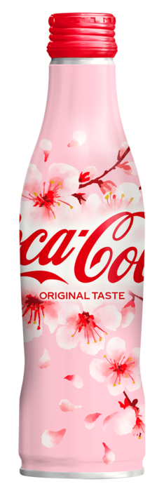 日本可口可樂櫻花曲線瓶