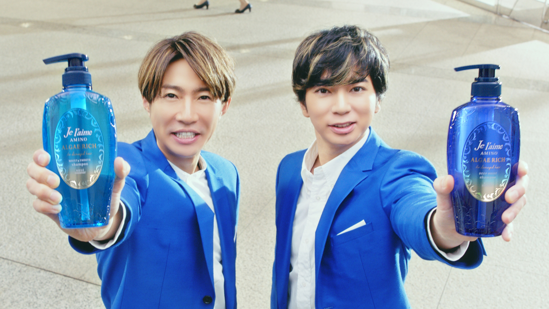 日本天團「嵐」松本潤、相葉雅紀再度攜手拍攝「Je l'aime」洗髮精廣告,呵護秀髮新品上市