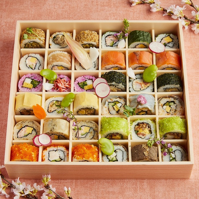珠寶盒般的一口壽司!銀座創作和食「SHARI」推出超美賞花便當