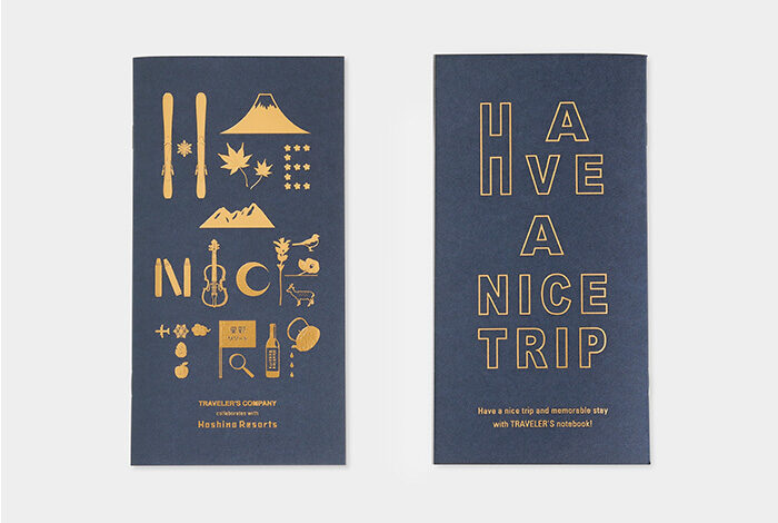星野渡假村_traveler's notebook_聯名商品_補充內頁_藍色