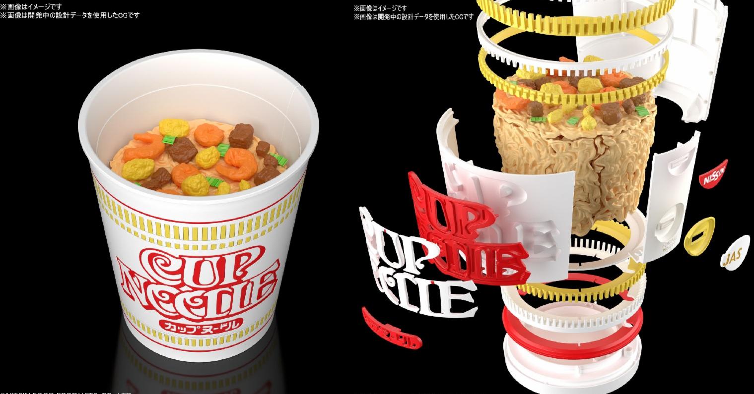 超浪費才能!日本話題作等比大「日清杯麵組裝模型」千萬不要拿來吃