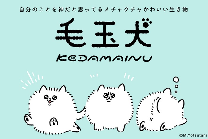 這根本就是雪球吧!超可愛的日本LINE貼圖-毛玉犬介紹