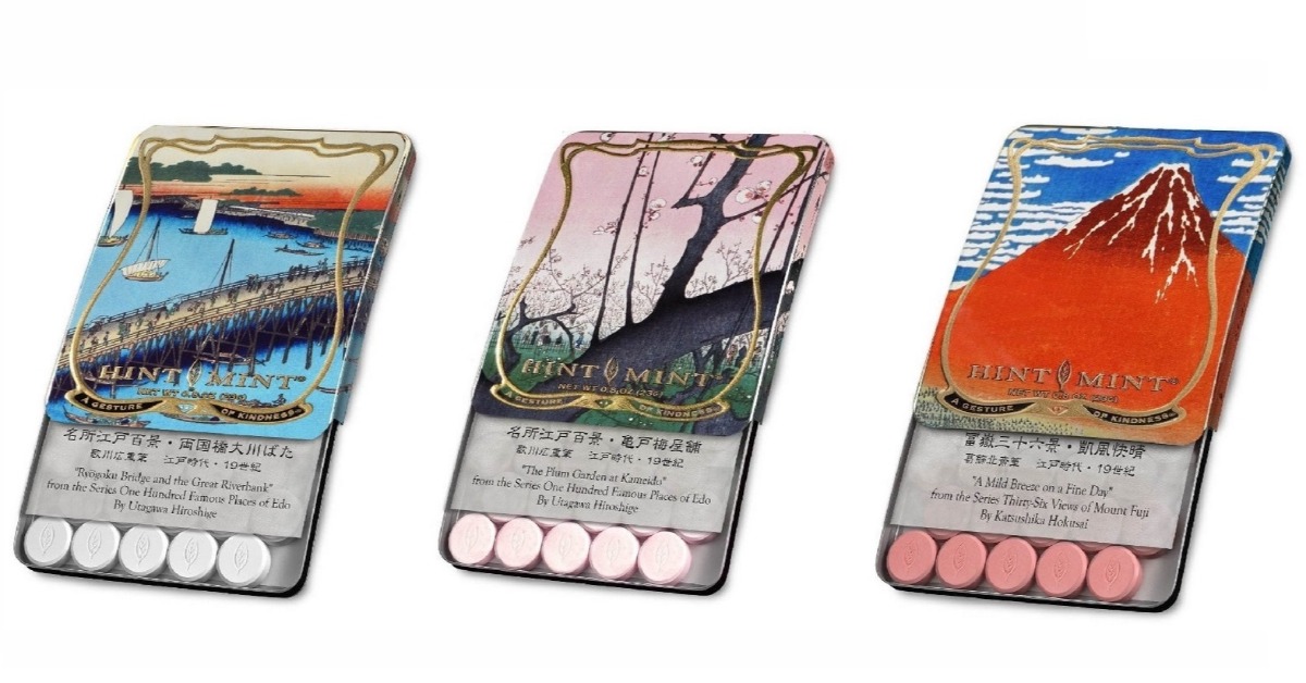 「HINTMINT」推出浮世繪典藏版口含錠,想入手世界級大師作品就趁現在!