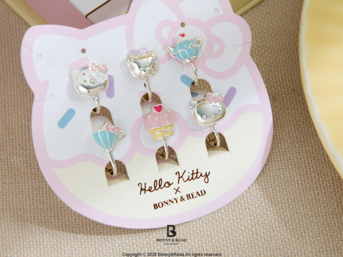 Hello Kitty 知心午茶夾式耳環組_Bonny _ Read 飾品_01