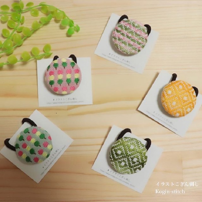 刺繡髮束