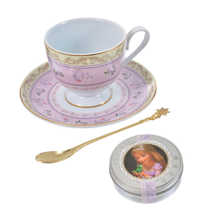 「樂佩公主」茶杯與調和茶罐組細節