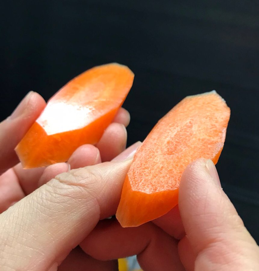 推特爆紅「宗近菜刀」的魅力 這個紅蘿蔔切面也太閃亮!