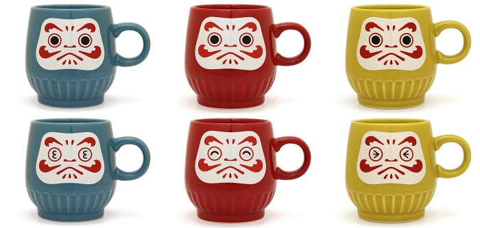 台隆手創館日本達摩溫感變臉馬克杯