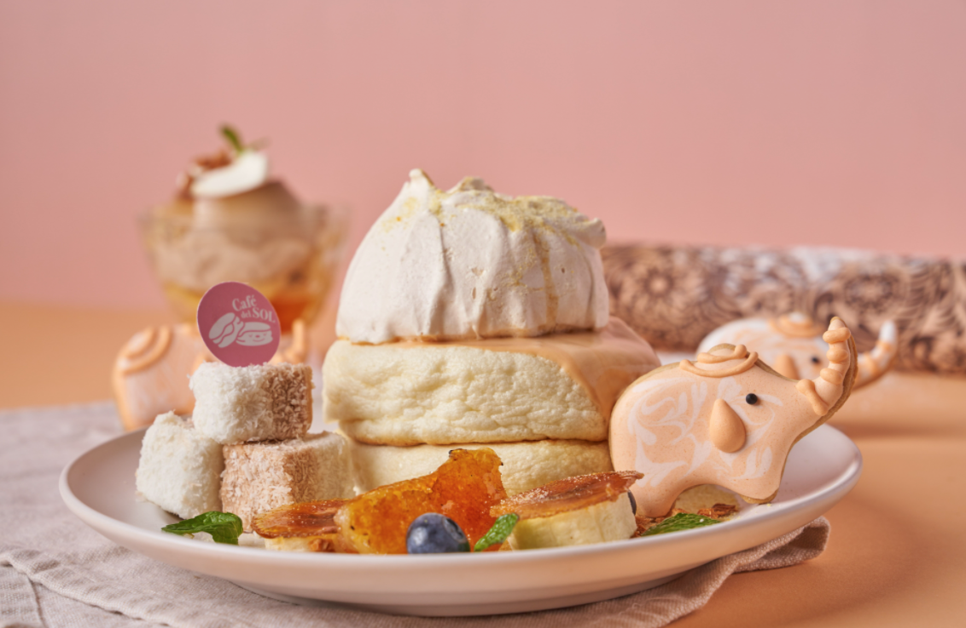 奶茶控請尖叫!福岡人氣第一鬆餅Café del SOL季節限定「泰奶套餐」,泰國第一手標奶茶變鬆餅!