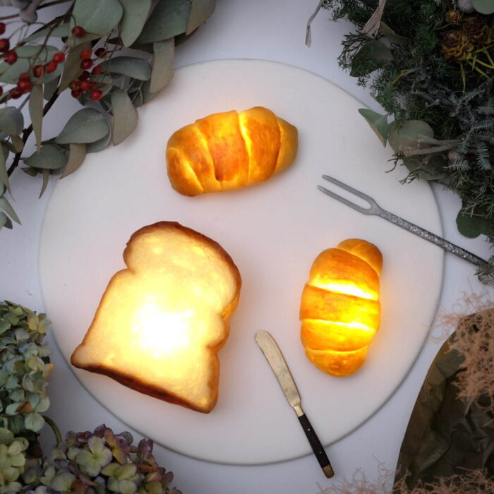 「山形吐司燈」與「麵包捲燈」