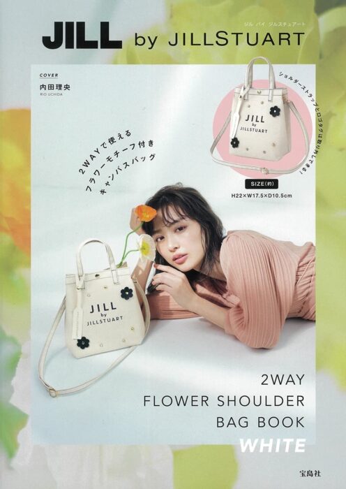  JILL by JILLSTUART 2WAY FLOWER SHOULDER BAG BOOK WHITE