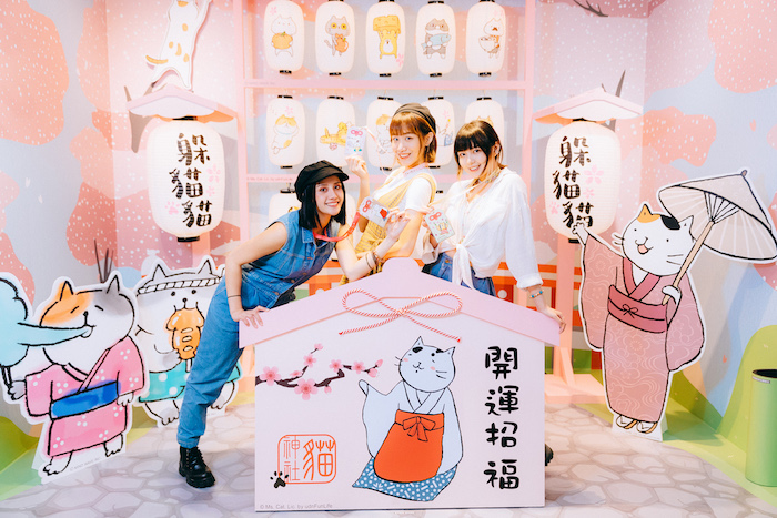 《躲貓貓櫻花季快閃店》粉嫩開幕 反應過激的貓、懶洋洋喵之助、貓小姐Ms.Cat 邀請你來場櫻花之旅