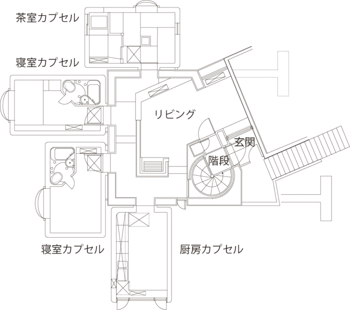 黑川紀章長野CAPSULEHOUSEK