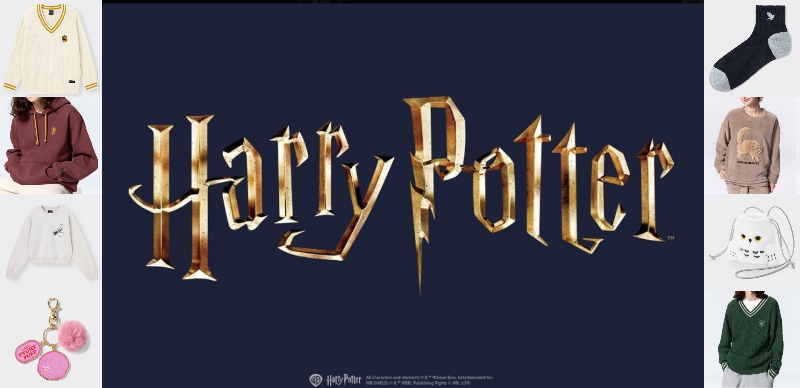 GU x 哈利波特聯名新品即將上市囉！四大學院全新服飾，這個冬天全家一起穿起來
