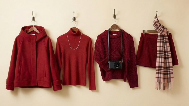 聖誕浪漫應景、過年喜氣招財！在 GU 找到 2026 紅色穿搭靈感