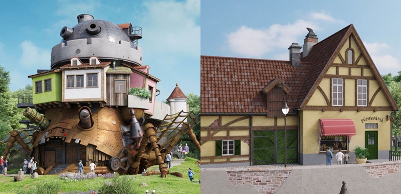 2023年底陸續登場的吉卜力公園全新園區！《魔法公主》、《霍爾的移動城堡》、《魔女宅急便》園區