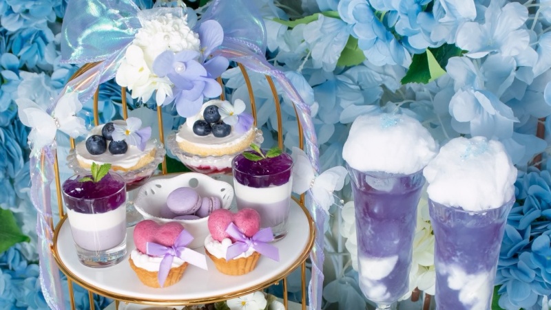 大阪心齋橋超夢幻下午茶「Cafe LUMINOUS」初夏限定「雨色下午茶」好吃又好拍！