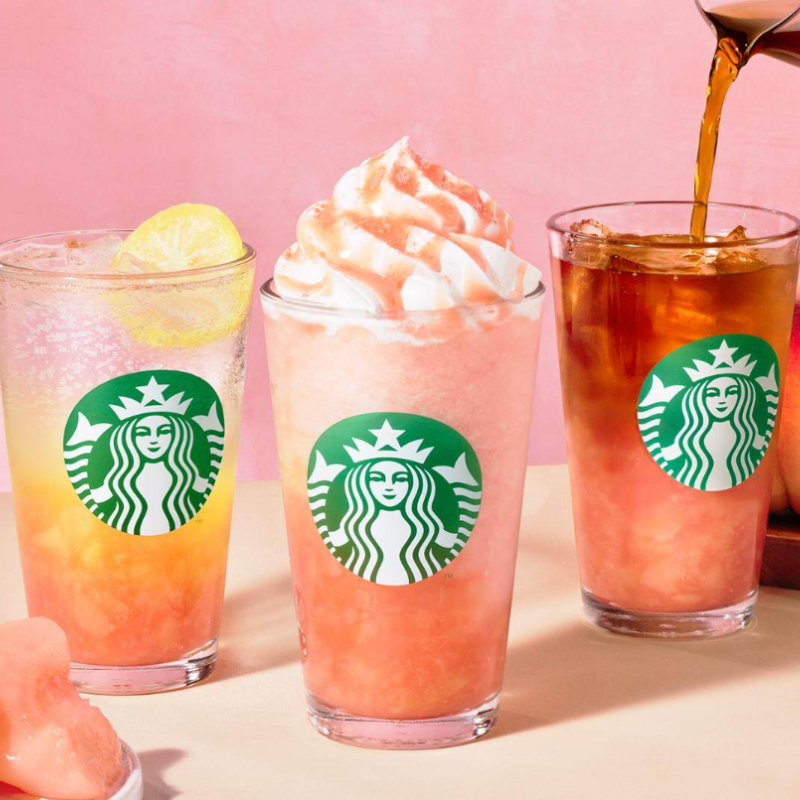 日本星巴克夏季飲品第四彈，沒有人不愛的水蜜桃來啦！