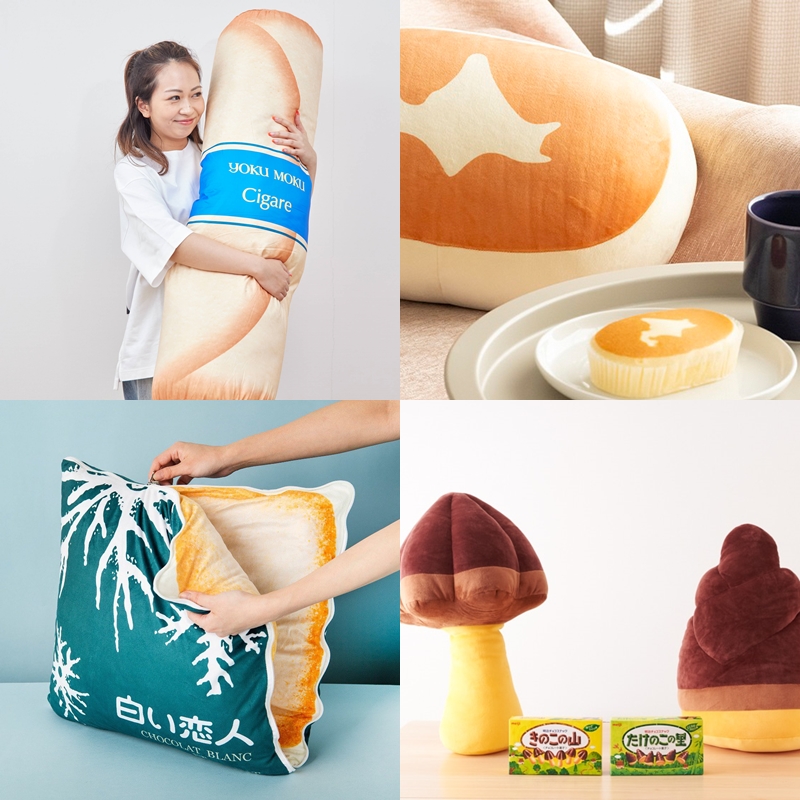 日本超巨大零食、甜點抱枕5選,軟綿綿的起士蛋糕太療癒啦!