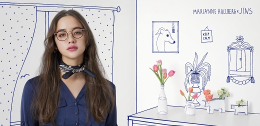 春日最活潑的北歐風花卉意象鏡框！JINS推出瑞典陶藝家「Marianne Hallberg」合作聯名款3月31日登場