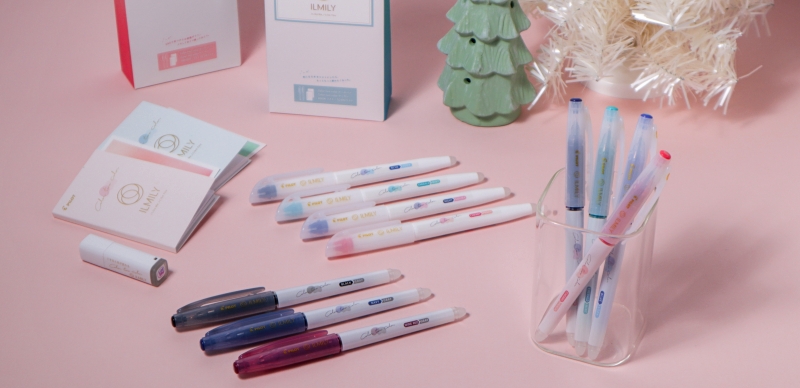 日本最新話題文具 美麗又實用的「ILMILY 雙色魔擦筆Color two color」讓你找回手寫的溫度