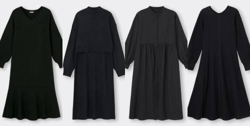 GU 黑色連身裙超好搭超修飾！本季必買黑色連身裙 6 選