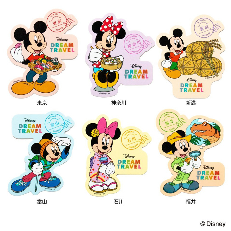 日本郵局 x 迪士尼「Disney Dream Travel」系列商品，與米奇米妮一起環遊日本