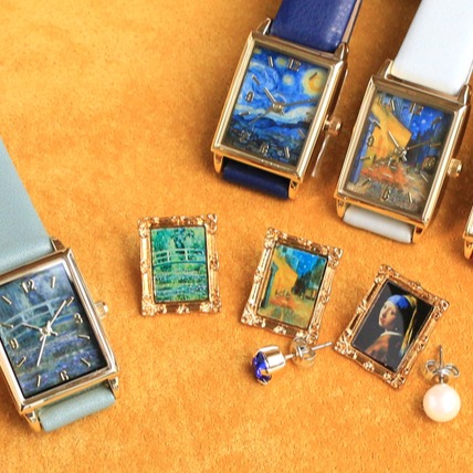 把世界名畫戴在手上!梵谷、莫內經典作品化身手錶和耳環