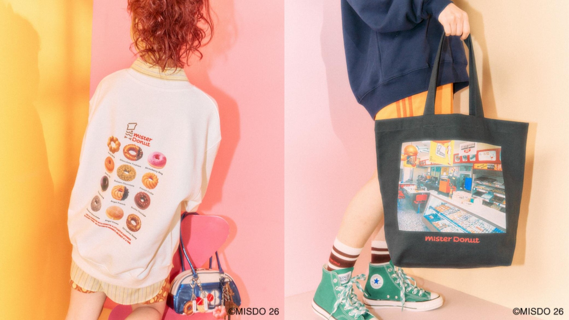 成為行走的甜甜圈圖鑑！日系服裝品牌 LEPSIM X Mister Donut 2026年聯名系列上市