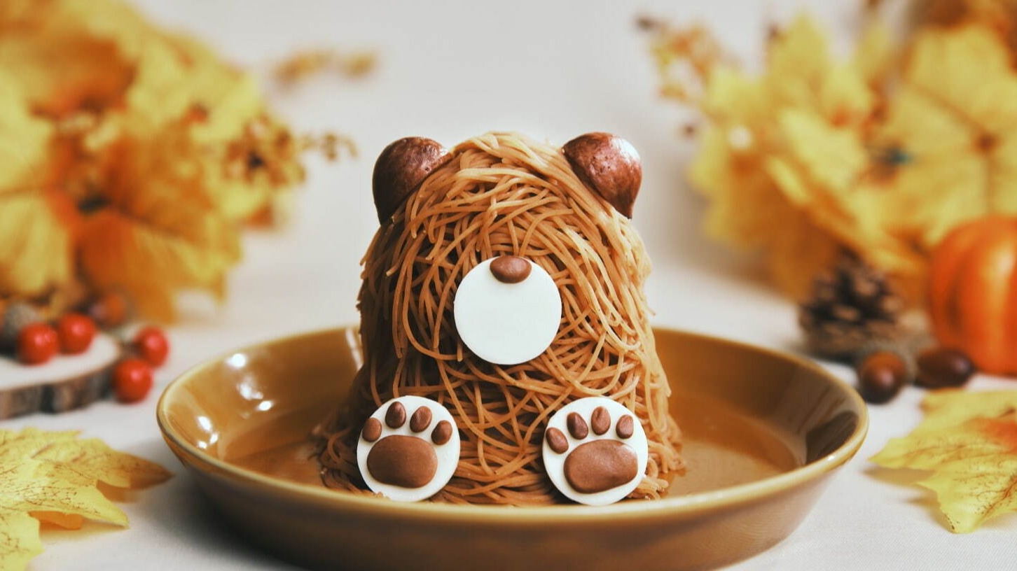 棲息於北海道的東北棕熊型泰蒙布朗甜蜜登場！DIY來打造可愛的甜點吧