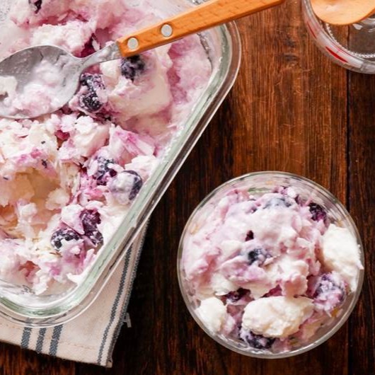 日本營養師的健康甜點食譜，用三種材料輕鬆做出「藍莓霜凍優格」
