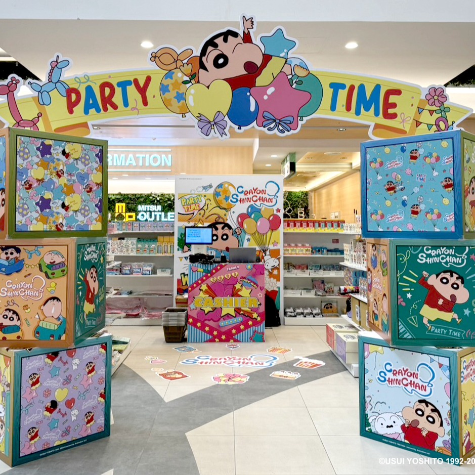 《蠟筆小新》來啦！6月7日全台MITSUI OUTLET PARK造景登場 超過60款週邊新登場