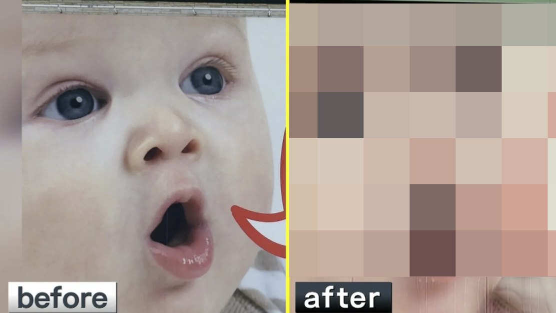 根本有鬧鬼？日本可愛嬰兒看板變成超驚悚猛鬼引爆話題