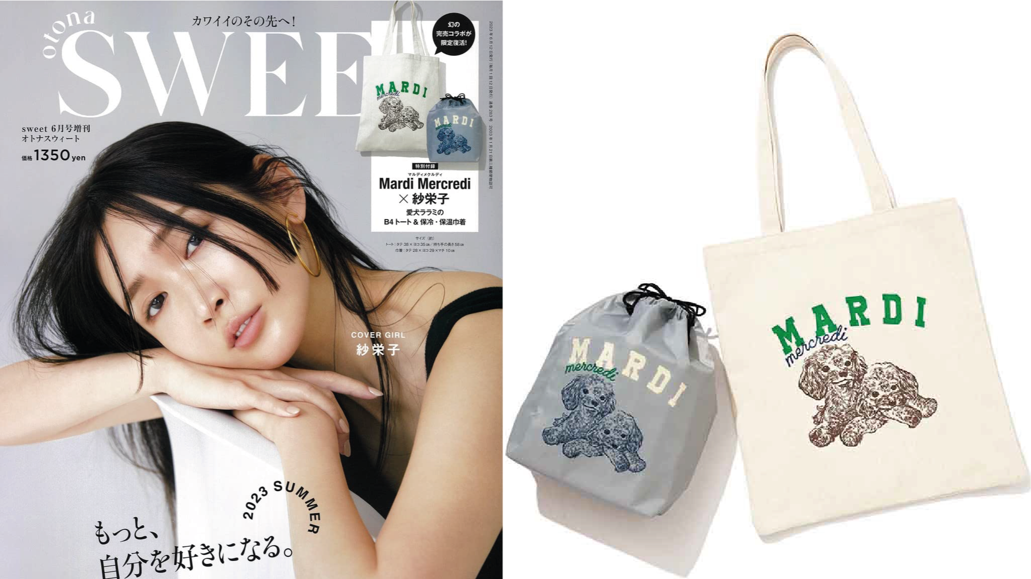 日本雜誌贈品2023年5月最新情報!特製貴賓狗托特包組合可愛到讓人想立刻打包帶走