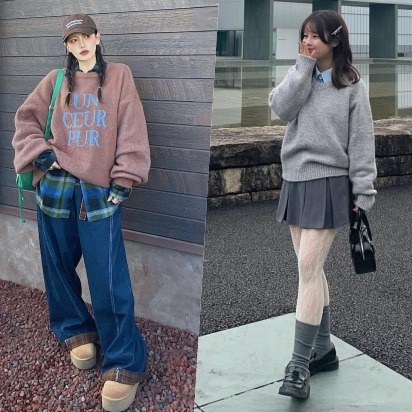 2025秋冬日本女生最愛搭配！掌握「毛衣+襯衫」營造日系溫暖質感