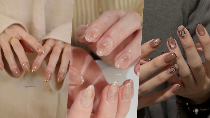 2026最新冬季指彩圖鑑！以淡色指彩混搭點亮指尖焦點