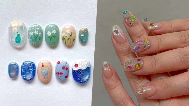 2025夏季指彩圖鑑！從花卉果實、貝殼、寶石指彩參考點亮沁涼繽紛的指尖魅力