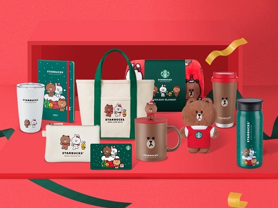 星巴克重磅聯名商品登場!星巴克XLINE FRIENDS 讓熊大兔兔陪你過耶誕節