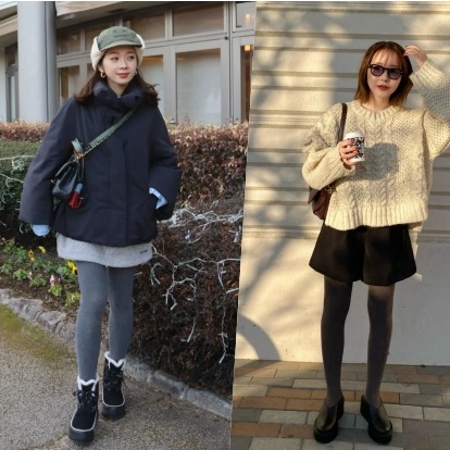 想為冬季穿搭快速保暖？跟著日本女生以「短裙＋褲襪」混搭溫暖質感