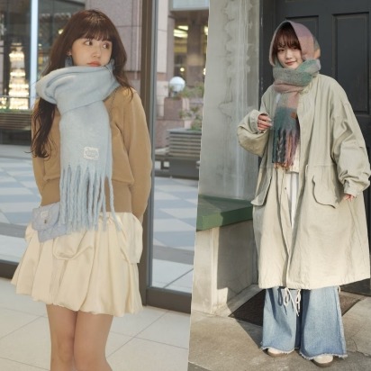 低溫來襲！一條「圍巾」保暖又點亮層次造型日本女生都這樣搭