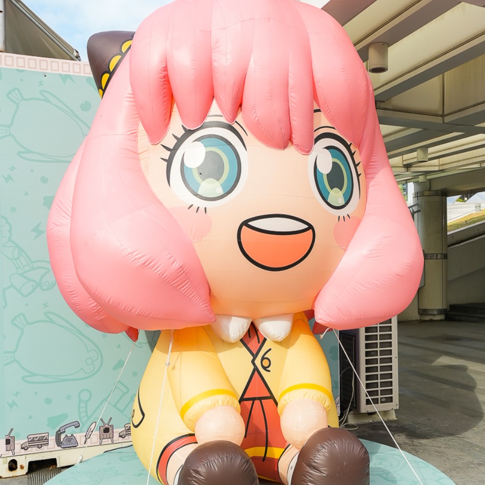 2.5米「安妮亞巨型氣偶」現身草悟廣場！ 「SPY×FAMILY間諜家家酒快閃店」台中登場