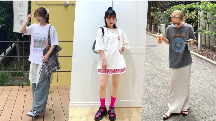以寬感TEE簡單穿出街頭時尚！2025夏季4套必學日系造型靈感